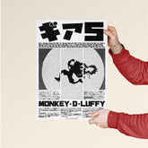 Monkey D. Luffy Gear 5 Silhouette Poster